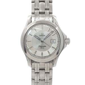 OMEGA Seamaster 120 2571 31 Women's Watch with Date Display, Silver Quartz Mo...